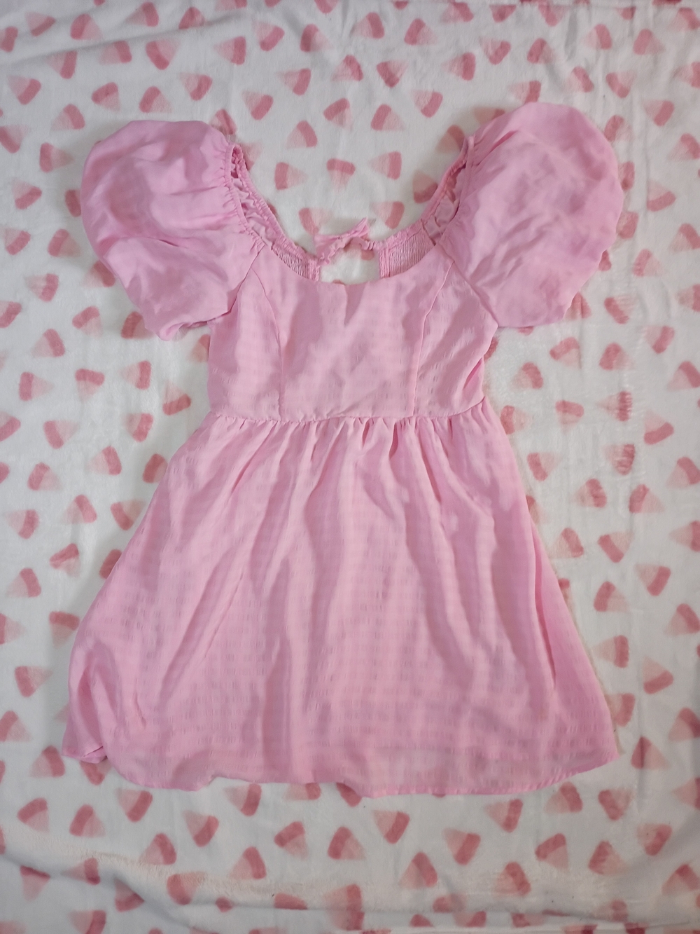 Pink Puff-sleeve Dress Women's - Franscesca's